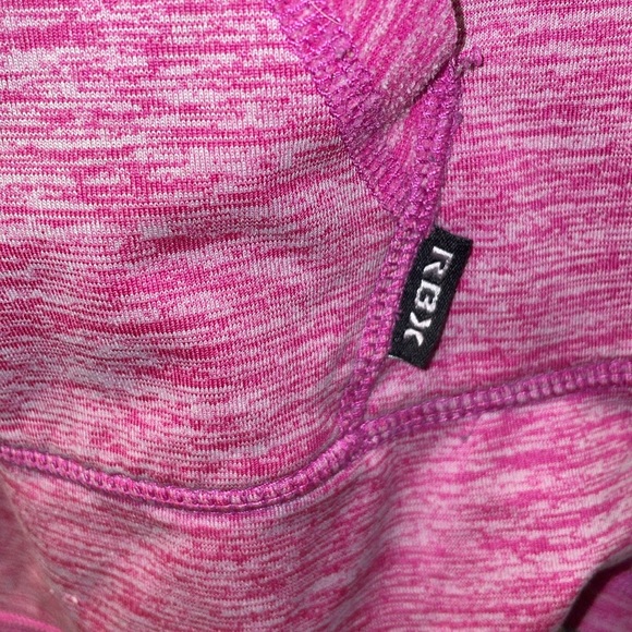 RBX Pink Cowl Neck Hoodie pockets thumb holes like new no tag fits large - Picture 4 of 9